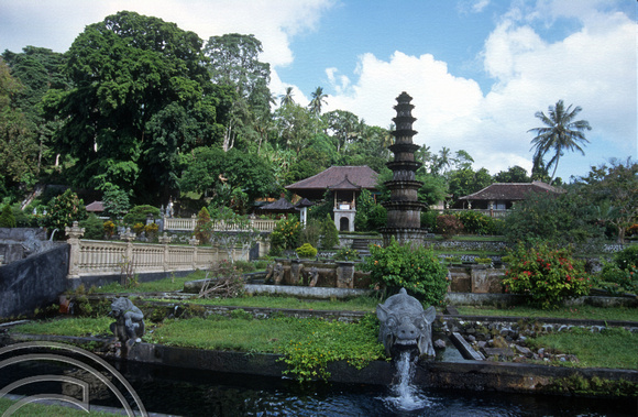 T7958. View of the Water Palace. Tirtagangga. Bali. Indonesia. 16th October 1998