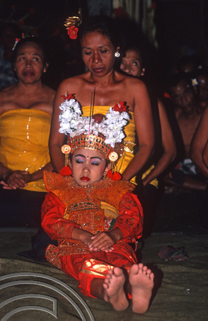 T8034. Trance dancer. Ubud. Bali. Indonesia. October 1998