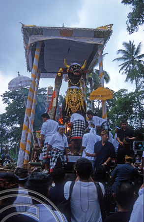 T8118. Preparing the cremation. Ubud. Bali. Indonesia. 2nd November 1998