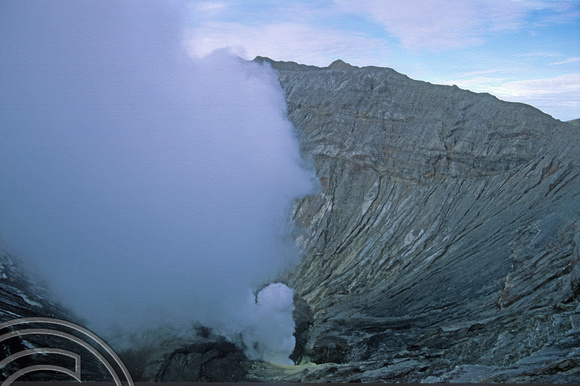 T8197. Crater at Mount Bromo. Java. Indonesia. 19th November 1998