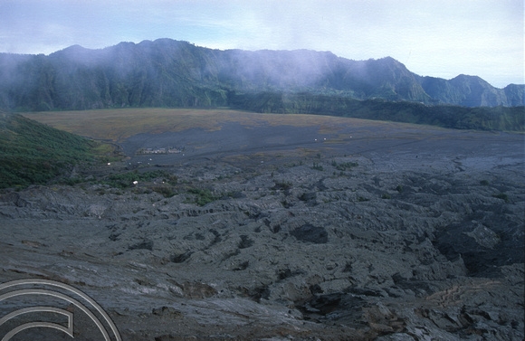 T8201. Looking back from the crater at Mount Bromo. Java. Indonesia. 19th November 1998