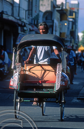 T8249. Becak. Yogyakarta. Java. Indonesia. November 1998