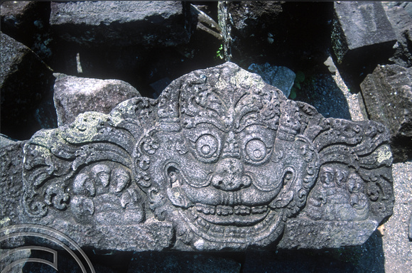 T8307. Stone carvings. Prambanan. Java. Indonesia. 25th November 1998
