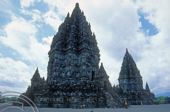 T8305. The temple complex. Prambanan. Java. Indonesia. 25th November 1998