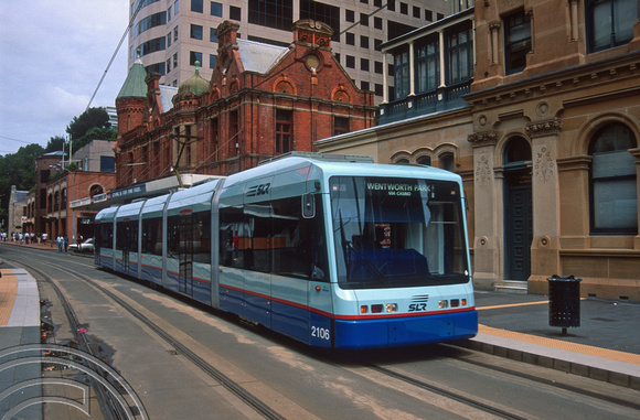 T8746. Tram 2106. Sydney. New South Wales. Australia.  January 1999