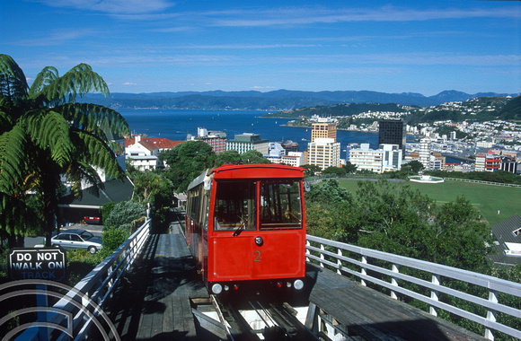 T8758. Cable car. Wellington. North Island. New Zealand.  5th February 1999