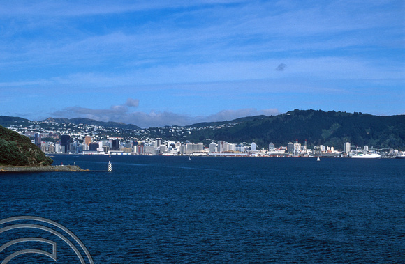 T8764. The city from the harbour. Wellington. North Island. New Zealand.  7th February 1999