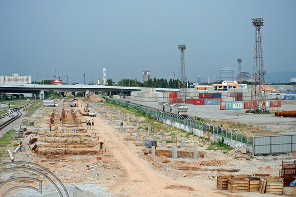 DG105447. Building the new station. Butterworth. Malaysia. 27.2.12.