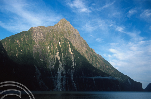 T9045. Daybreak over Milford Sound. Fjordland. South Island. New Zealand. 26th February 1999