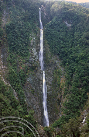 T9060. The Humboldt Falls. Fjordland. South Island. New Zealand. 26th February 1999