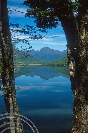 T9064. Mirror Lake. Fjordland. South Island. New Zealand. 26th February 1999