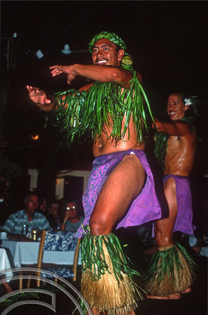 T9122. Dancers. Rarotonga. Cook Islands. March 1999