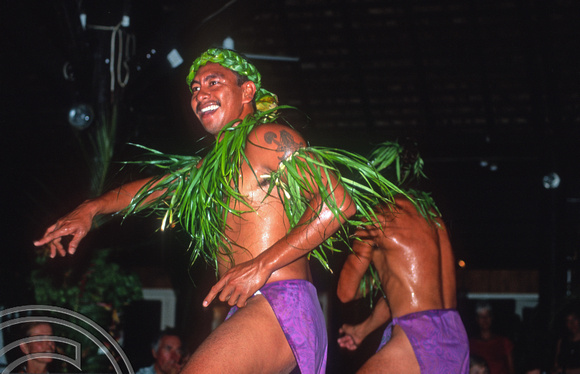 T9123. Dancers. Rarotonga. Cook Islands. March 1999