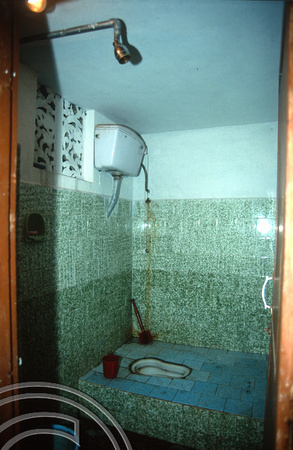 T9340. Inside room 4 at Mrs Naik Home, a long established pace to stay. Arambol. Goa. India. 29th January 2000