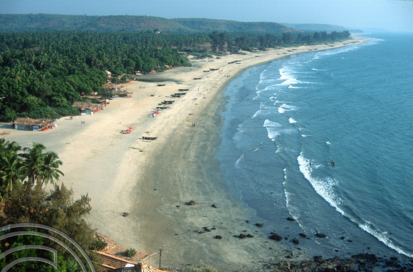 T9360. The main beach. Arambol. Goa. India. 31st January 2000