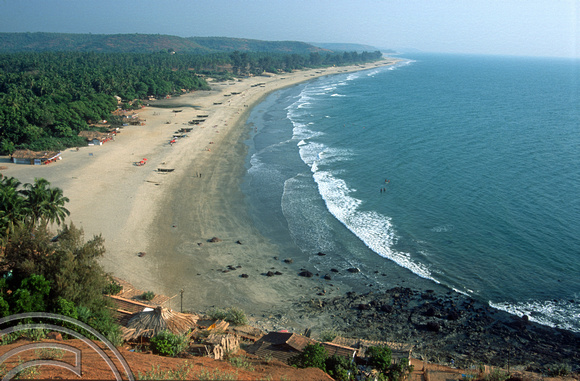 T9363. The main beach. Arambol. Goa. India. 31st January 2000
