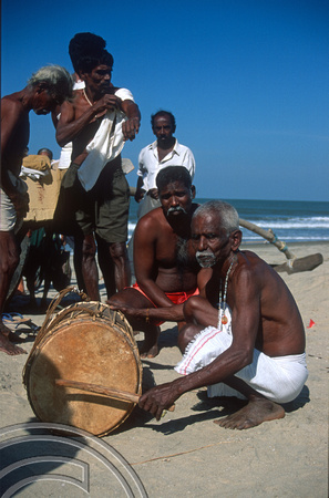 T9478. The Gods on the beach. Arambol. Goa. India. 5th February 2000