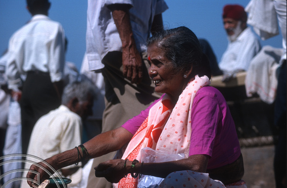 T9508. Old woman. Arambol. Goa. India. 5th February 2000