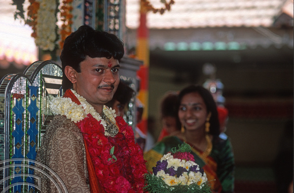 T9791. Groom at a wedding procession. Bhavnagar. Gujarat. India. 19th February 2000