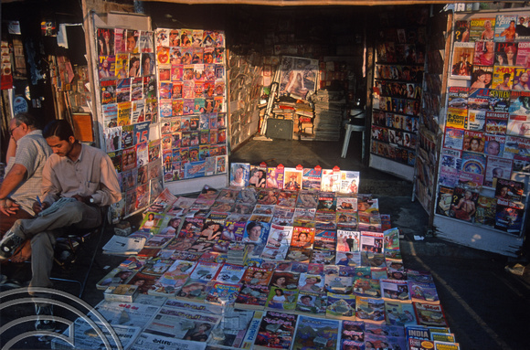T9824. Bookstall. Bhavnagar. Gujarat. India. 19th February 2000