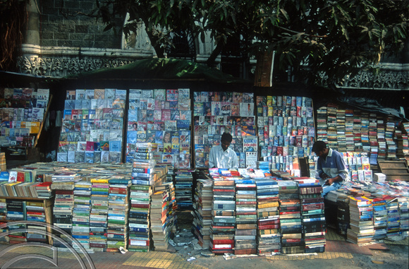 T9879. Selling books. Mumba. India. 22nd February 2000