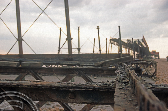 T10004. Rebuilding the pier. Southport. England. 15th April 2000