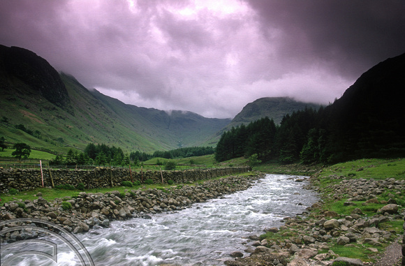 T10051. The wettest place in England. Seathwaite. Borrowdale. England. 22nd June 2000