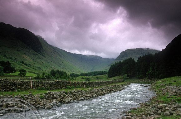 T10055. The wettest place in England. Seathwaite. Borrowdale. England. 22nd June 2000