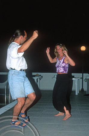 T10129. Lynn Greek dancing competition. Gaios. Paxos. Ionian Isles. Greece. 22nd September 2000