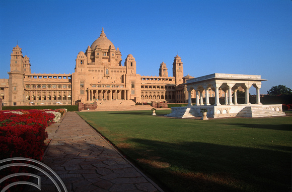 T4234. The Umaid Bhawan Palace. Jodhpur. Rajasthan. India. 14th December 1993