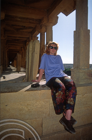 T4297. Lynn. Bada Bagh. Jaisalmer. Rajasthan. India. December 1993.