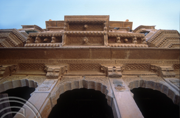T4270. Ganesh painting. Jaisalmer. Rajasthan. India. December 1993