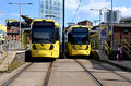 DG419618. Trams 3058. 3021. Shudehill. Manchester. 24.6.2024.