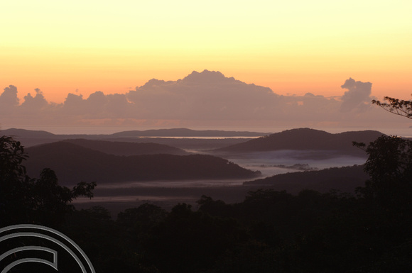TD01566. Sunrise over Byfield National park. Byfield. Queensland. Australia. 18.1.07.