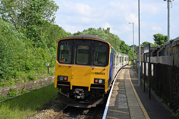 DG418836. 150003. 2B23. 1612 Huddersfield to Sheffield. Honley. West Yorkshire. 6.6.2024.