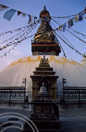T3276. Monkey Temple. Kathmandu. Nepal. 1992.