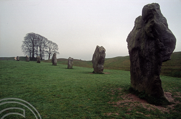 T5286. Standing stones. Avebury. Wilstshire. England. 2nd April 1995.