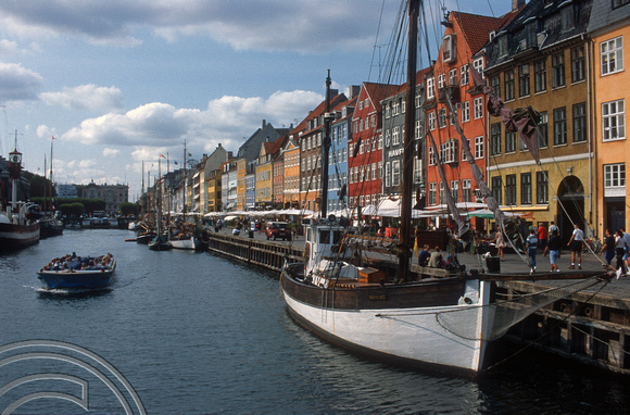 T5385. Ships in Nyhavn. Copenhagen. Denmark. August 1995