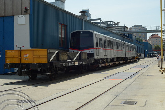 DG116490. New U bahn train for Vienna.  Siemens. Vienna. Austria. 29.6.12.