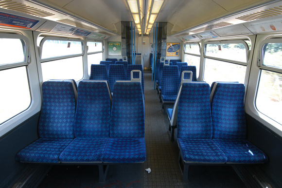 DG01268. Class 465. Networker interior. 29.6.04.