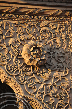 DG75532. Detail on old Mosque. Paharganj. Delhi. India. 27.2.11.