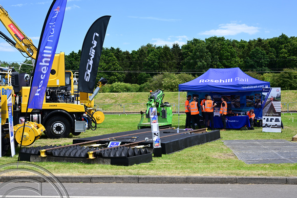 DG419217. Rosehill polymers stand. RAIL live. Long Marston. 20.6.2024.