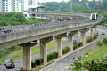 DG36448. LRT 12. Sengkang E Ave. Sengkang LRT. Singapore. 6.10.09.