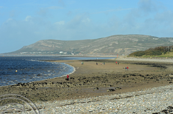 DG163982. Beach at Deganwy. Wales. 27.10.13.