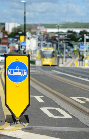 DG178691. Tram sign. Oldham Mumps. 14.5.14.