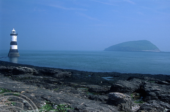 T5304. Penmon lighthouse and Puffin Island. Anglesey. Wales. 5th May 1995.