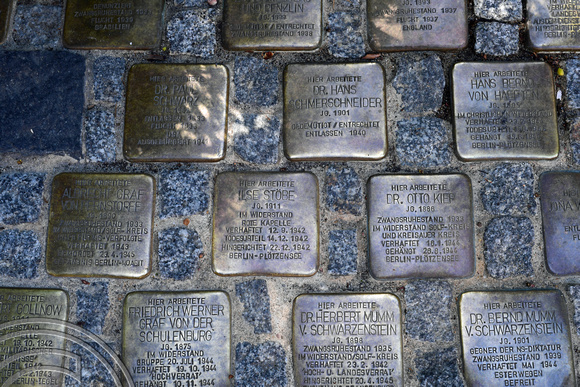 DG369687. Jewish memorials. Wilhelmstraße. Berlin. 8.5.2022.