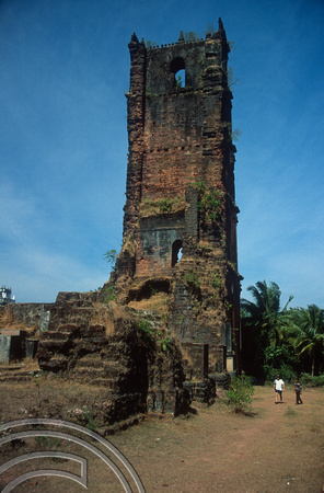 T5635. Ruin of the church of St Augustine. Old Goa. Goa. India. December 1995