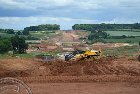 DG372847. HS2 construction. Leam valley. Warwickshire. 8.6.2022.