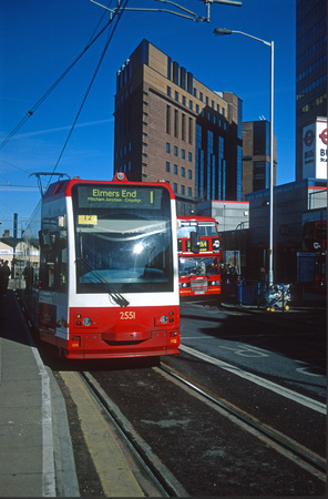 08933. Tram 2551. West Croydon. 25.02.01